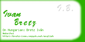 ivan bretz business card